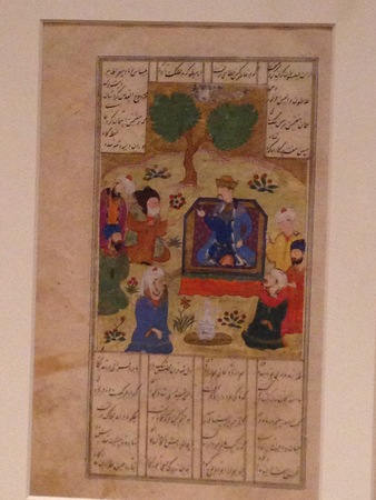 Iskandar and the Seven Sages from a Khamsa of Nizami